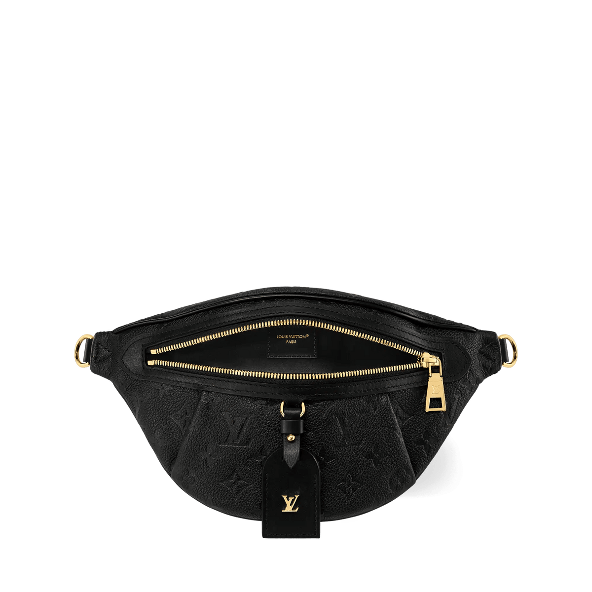 Women's High Rise PM Black Monogram Empreinte Leather Bumbag M14353