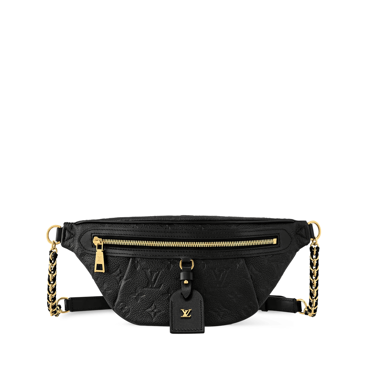 Women's High Rise PM Black Monogram Empreinte Leather Bumbag M14353