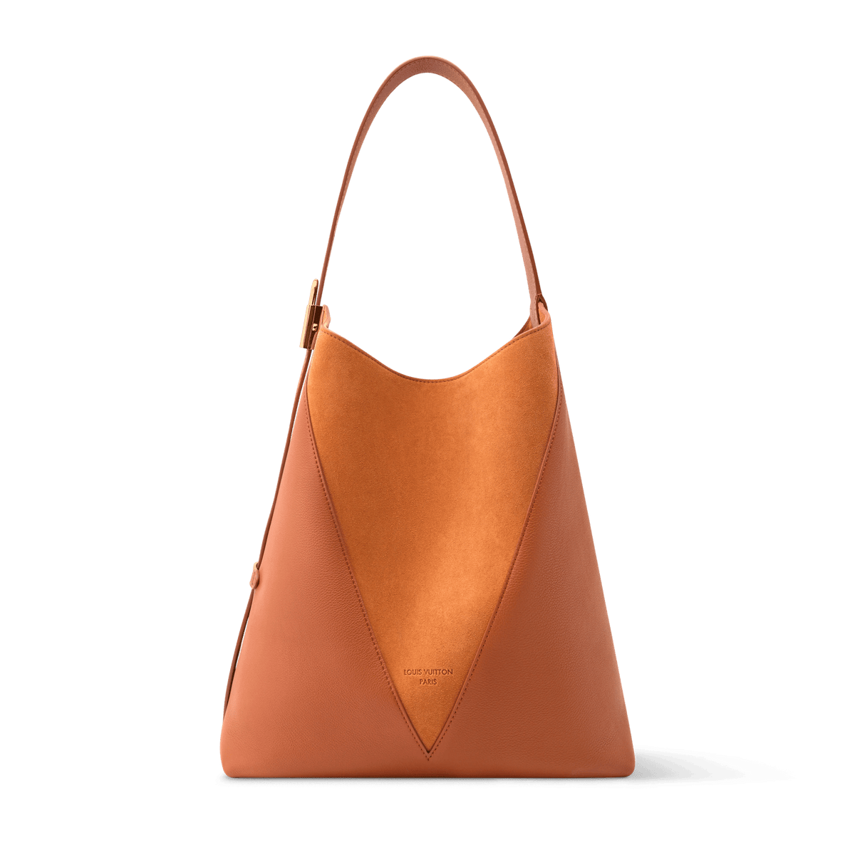 Women's Low Key Hobo MM Cognac Calfskin Hobo Bag