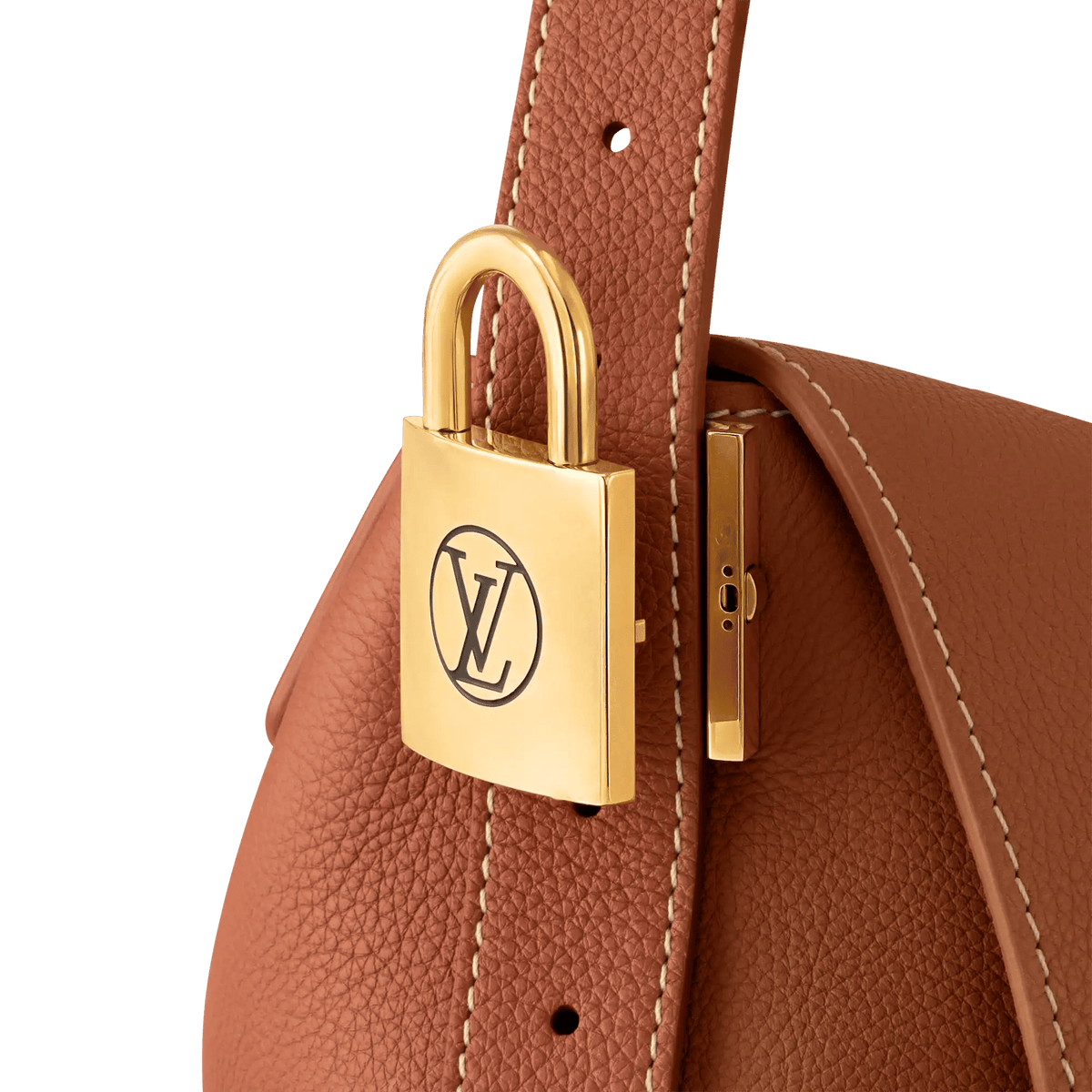 Women's Low Key Messenger Cognac Calfskin Leather Flap Bag M13151