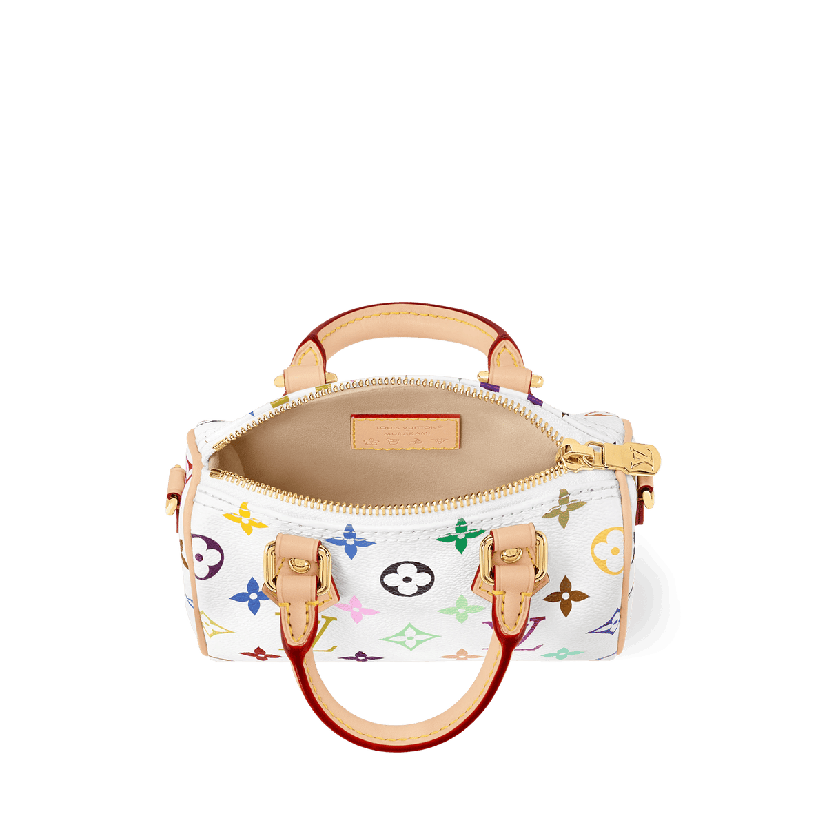 Women's Nano Speedy Multicolore Blanc Monogram Coated Canvas Handbag M13391