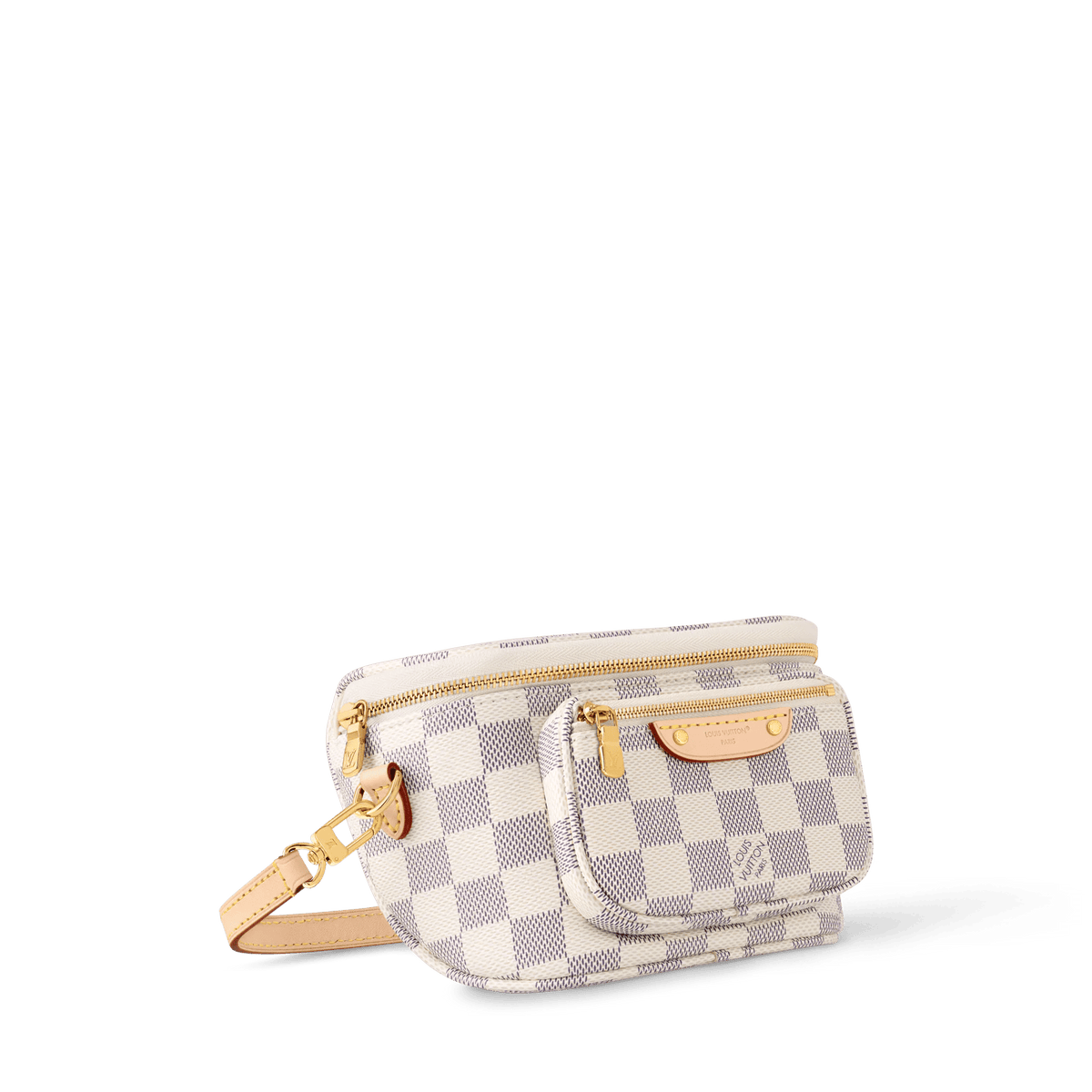 Women's Mini Bumbag Damier Azur Canvas Waist Bag N00130