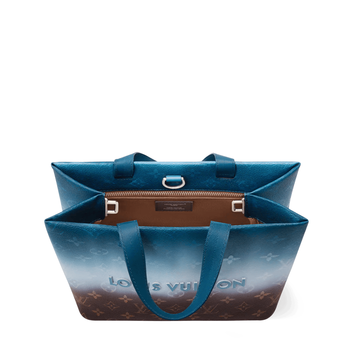 Men's Mini Shopper Tote Monogram Pigment Blue