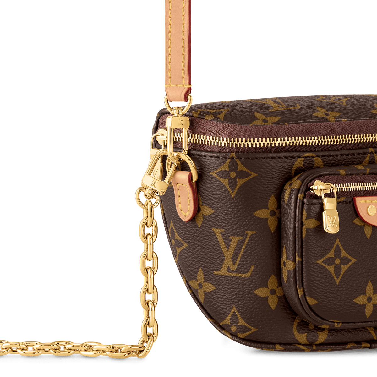 Mini Bumbag Monogram Coated Canvas Gold-Toned Hardware