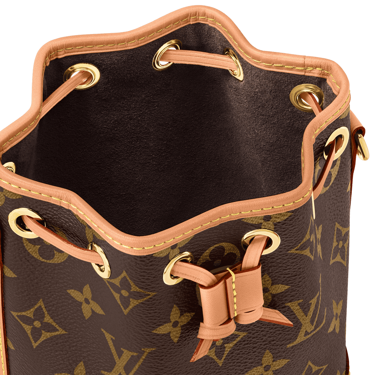Nano Noé Monogram Coated Canvas Gold-Toned Hardware