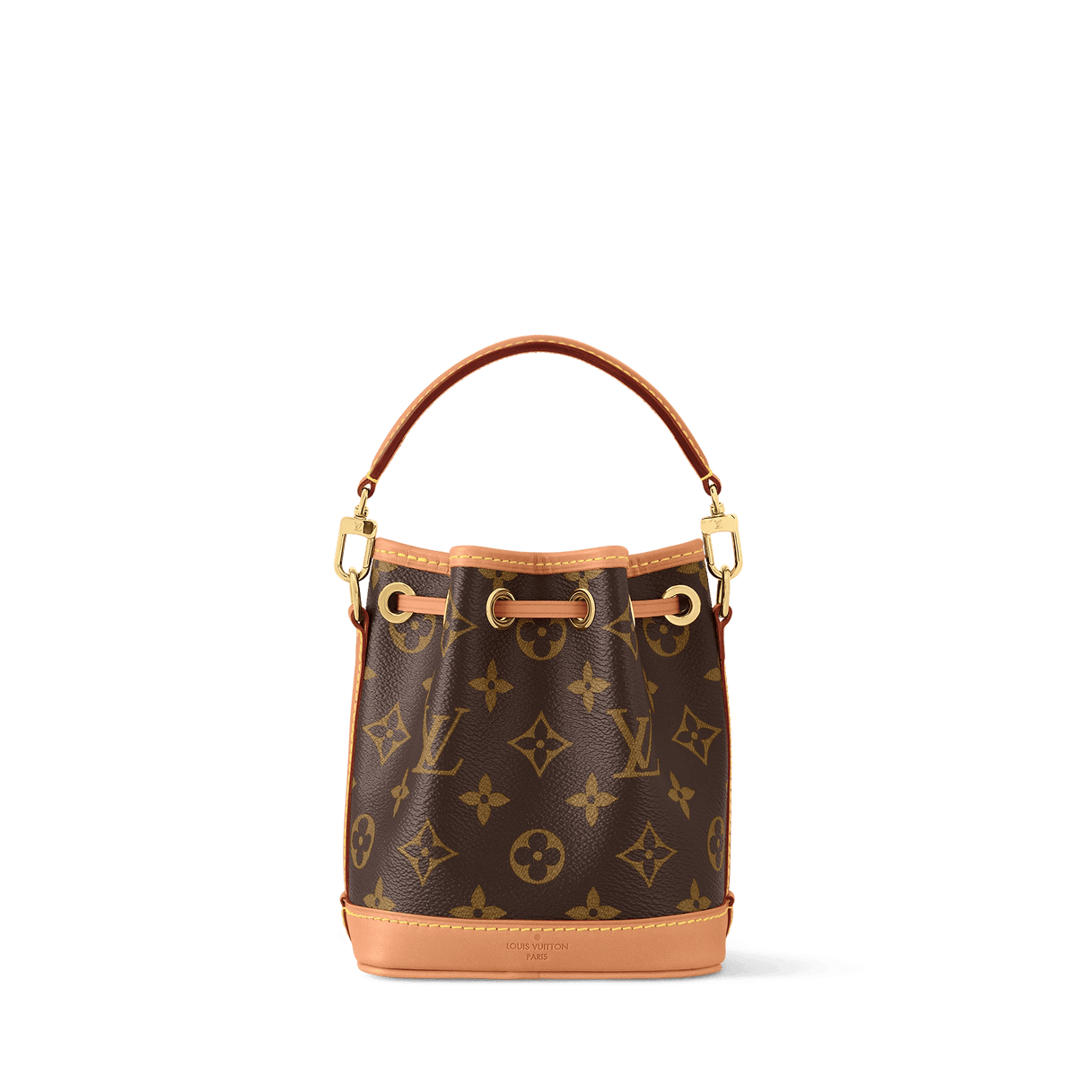 Nano Noé Monogram Coated Canvas Gold-Toned Hardware