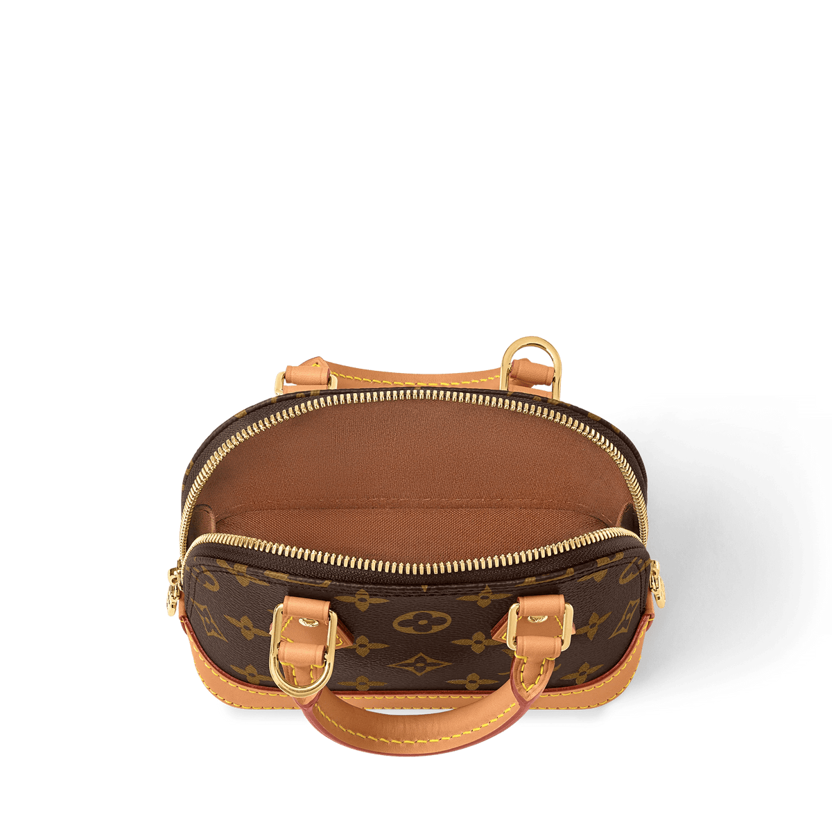 Nano Alma Monogram Coated Canvas Gold-Toned Hardware