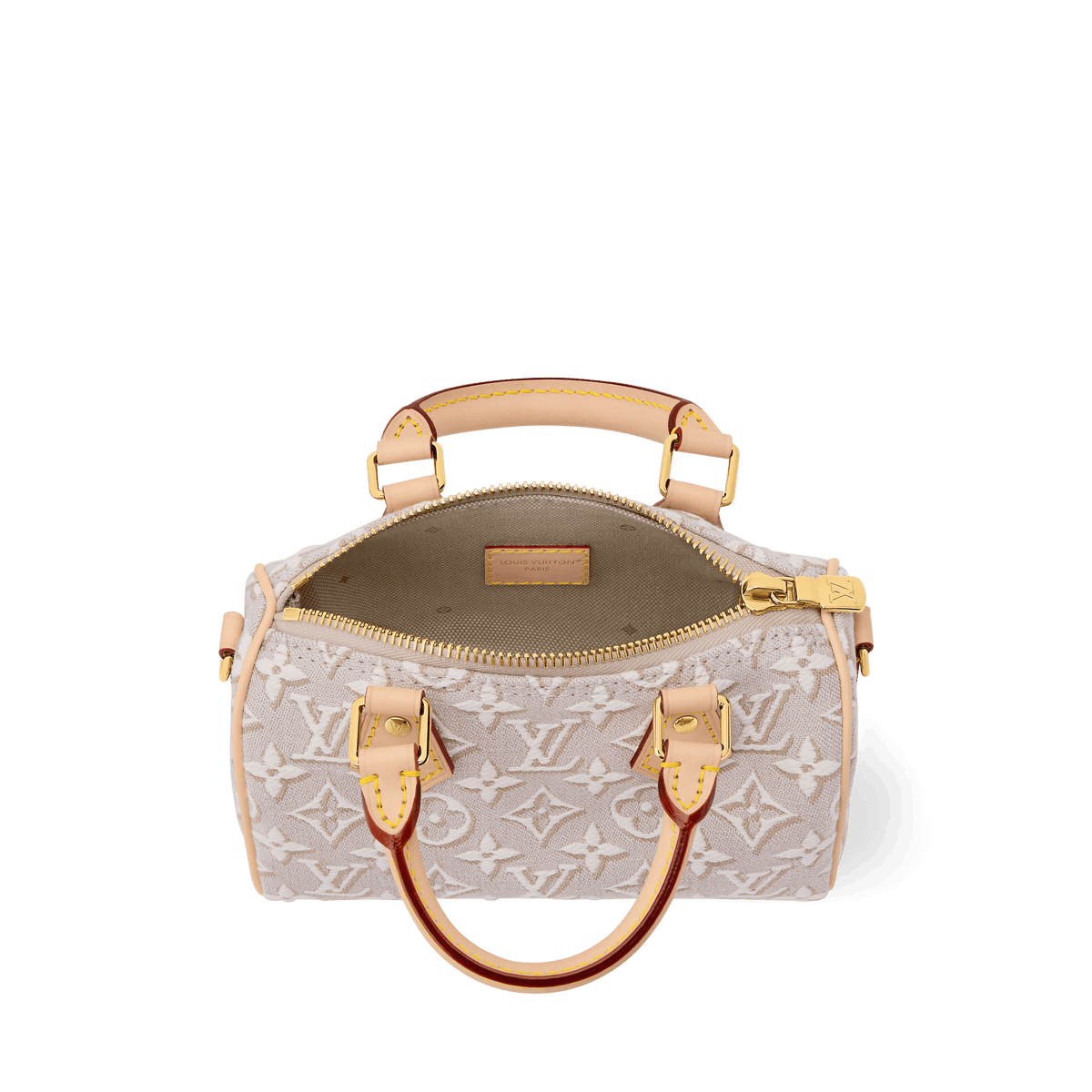 Nano Speedy Monogram Emblème Peuplier Gold-Toned Hardware
