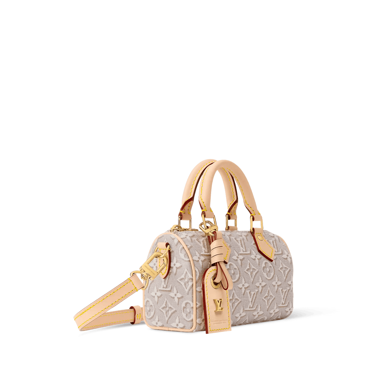 Nano Speedy Monogram Emblème Peuplier Gold-Toned Hardware