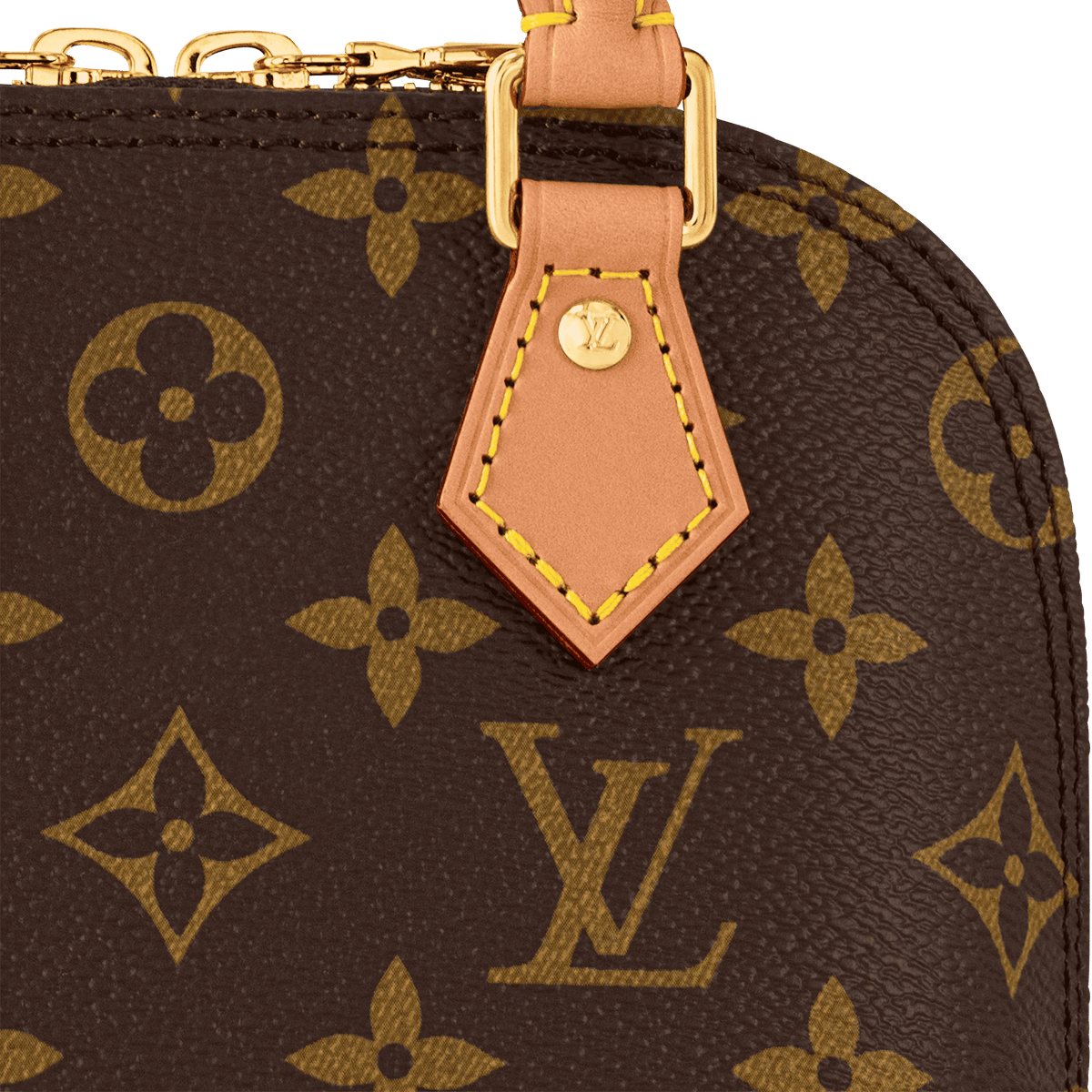 Nano Alma Monogram Coated Canvas Gold-Toned Hardware