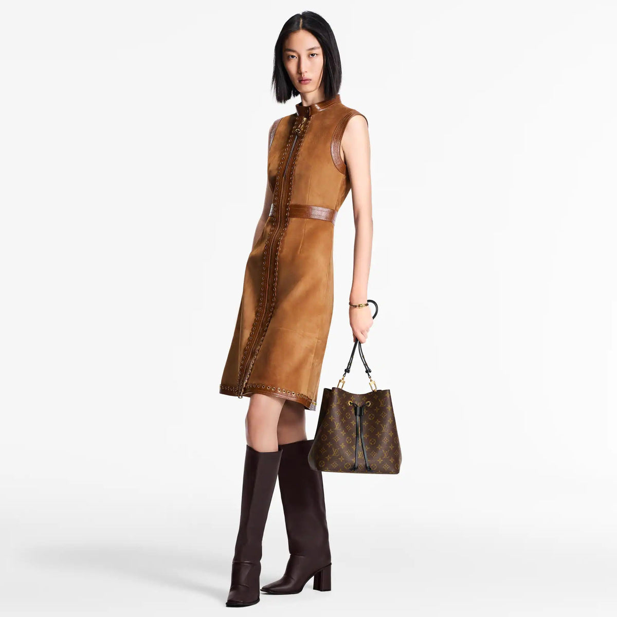 Women's NéoNoé MM Monogram Coated Canvas Bucket Bag M44020