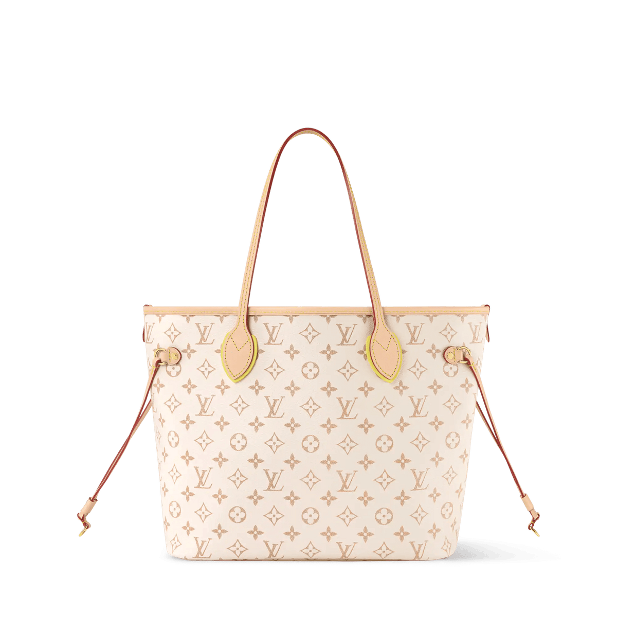 Women's Neverfull Inside Out MM Monogram Dune Canvas Tote Bag