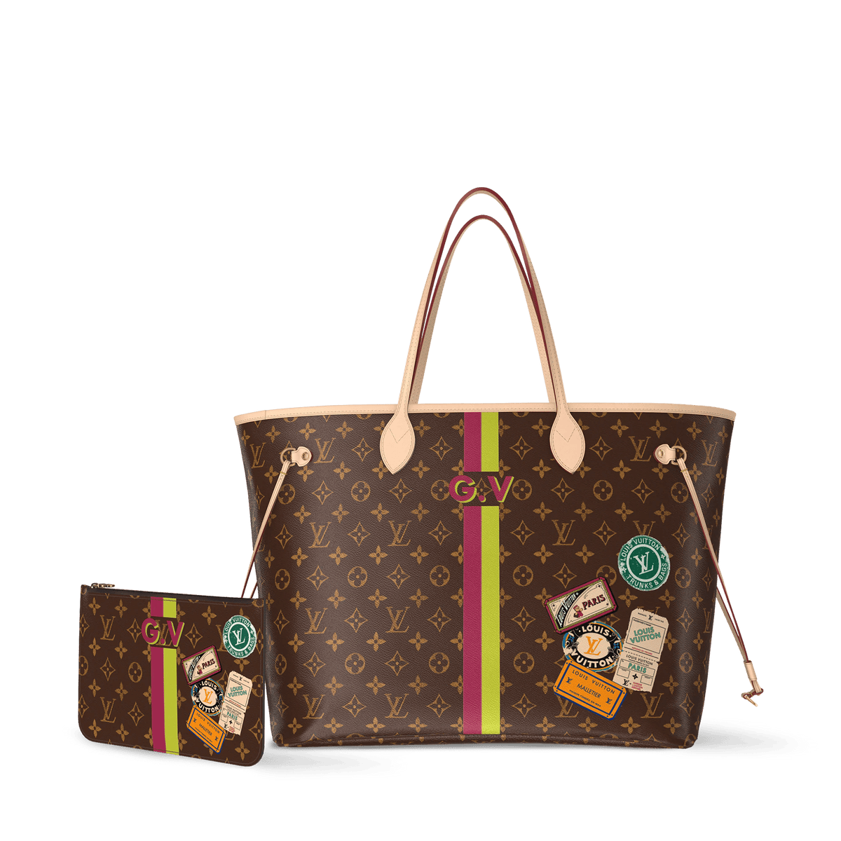Women's Neverfull GM Mon Monogram Coated Canvas Tote Bag P01923