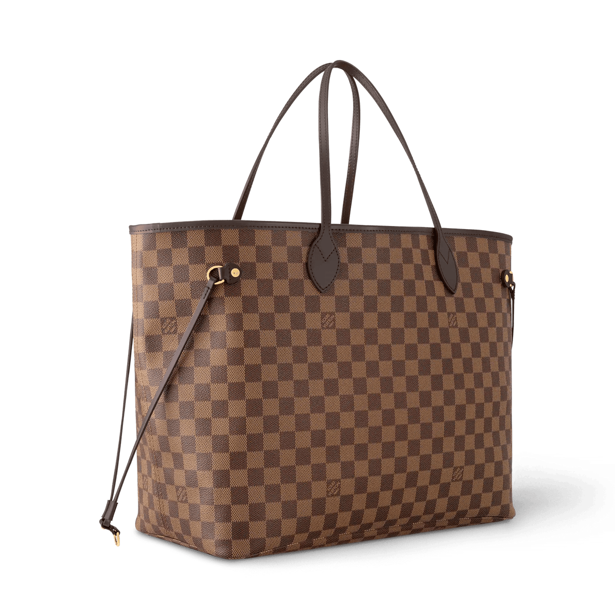 Women's Neverfull GM Damier Ebene Dark Chocolate Tote Bag