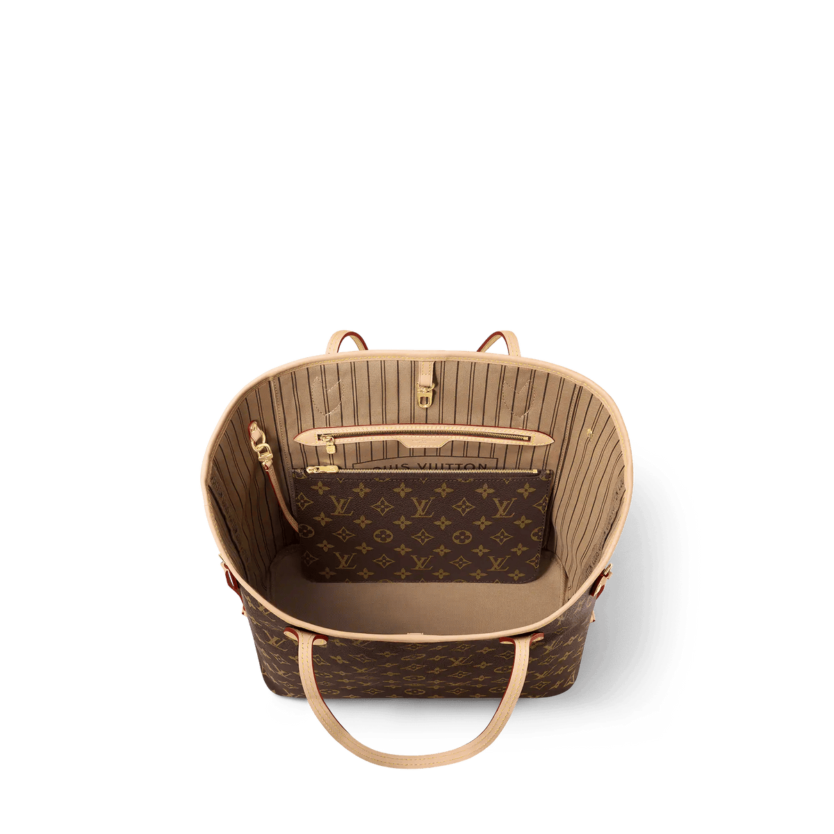 Women's Neverfull MM Monogram Coated Canvas Tote Bag P01926