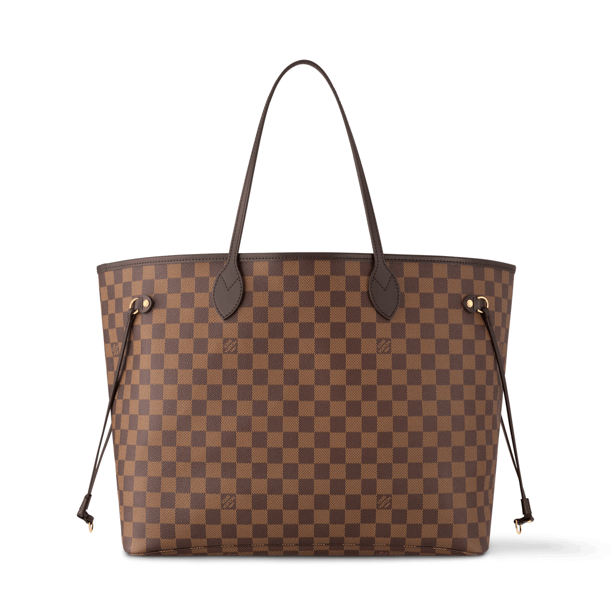 Women's Neverfull GM Damier Ebene Dark Chocolate Tote Bag