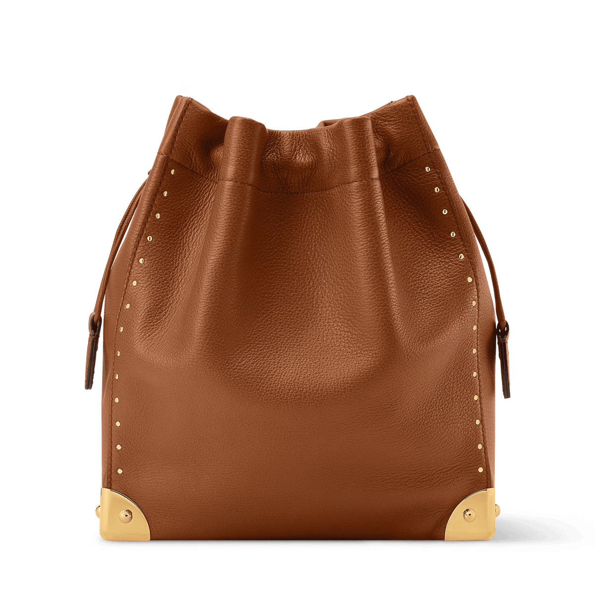 Noé Trunk Calfskin Leather Tan Gold-Toned Hardware