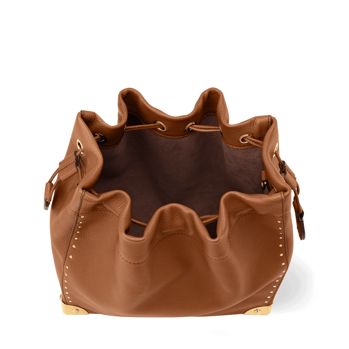 Noé Trunk Calfskin Leather Tan Gold-Toned Hardware