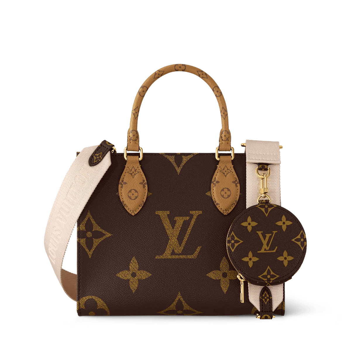 Women's OnTheGo PM Monogram Canvas Tote M46373