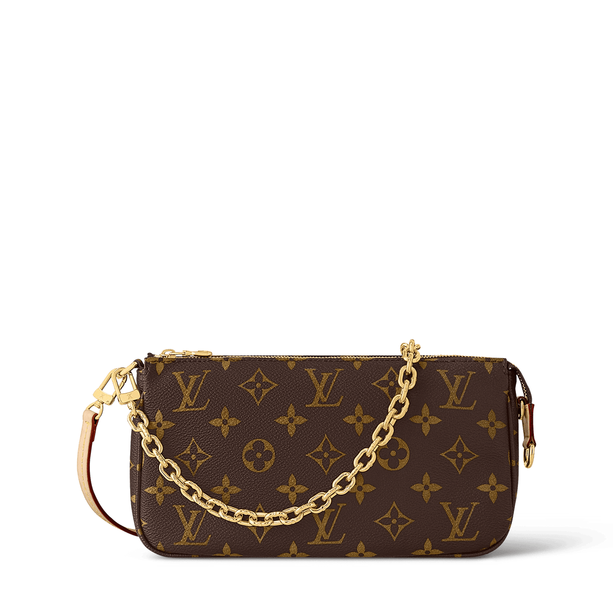 Women's Pochette Accessoires Monogram Canvas Chain Wallet