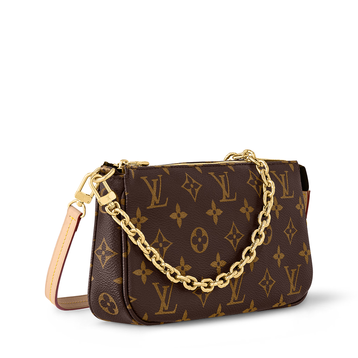 Pochette Accessoires Monogram Coated Canvas Gold-Color Hardware
