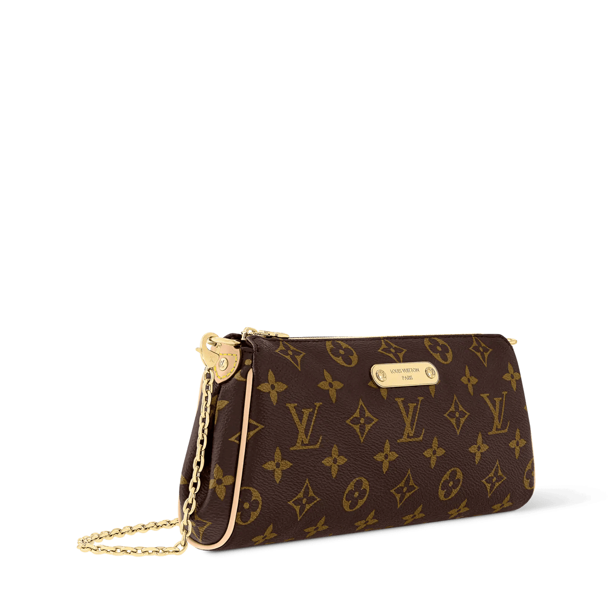 Pochette Eva Monogram Coated Canvas Gold-Toned Hardware