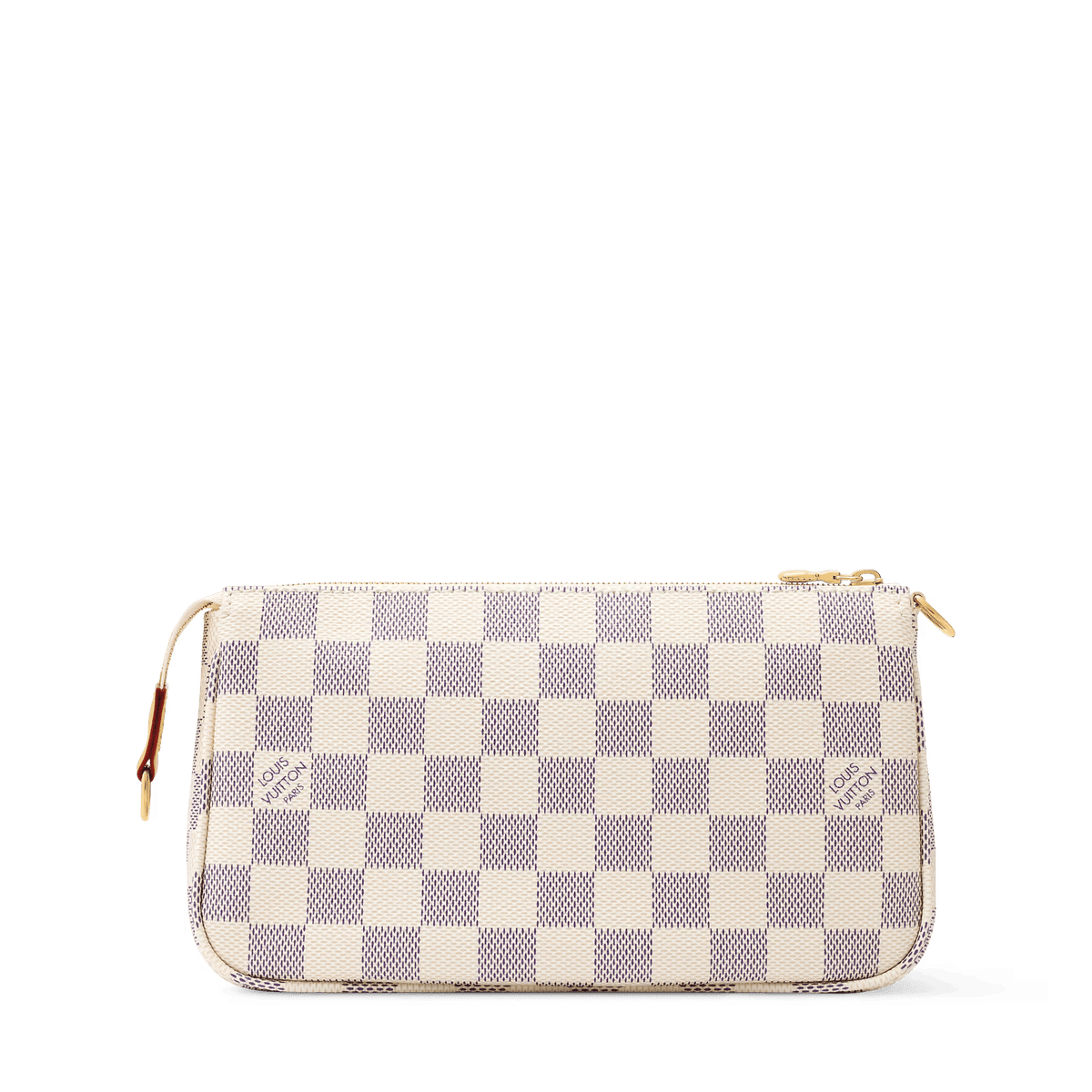 Pochette Accessoires Damier Azur Coated Canvas Gold-Toned Hardware