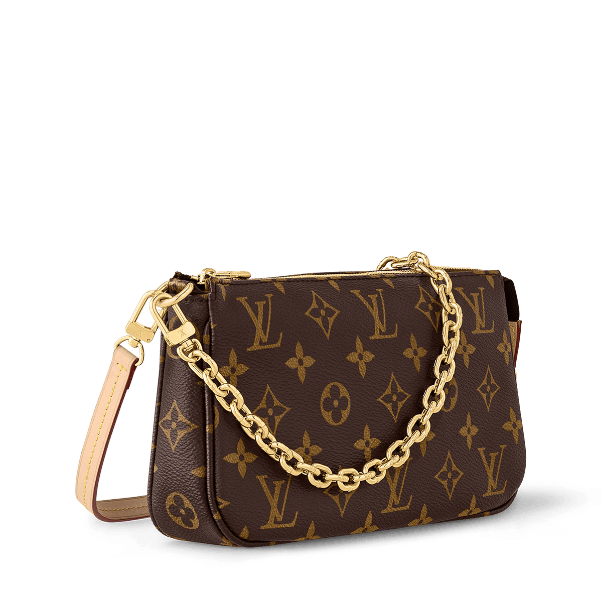 Women's Pochette Accessoires Monogram Canvas Chain Wallet