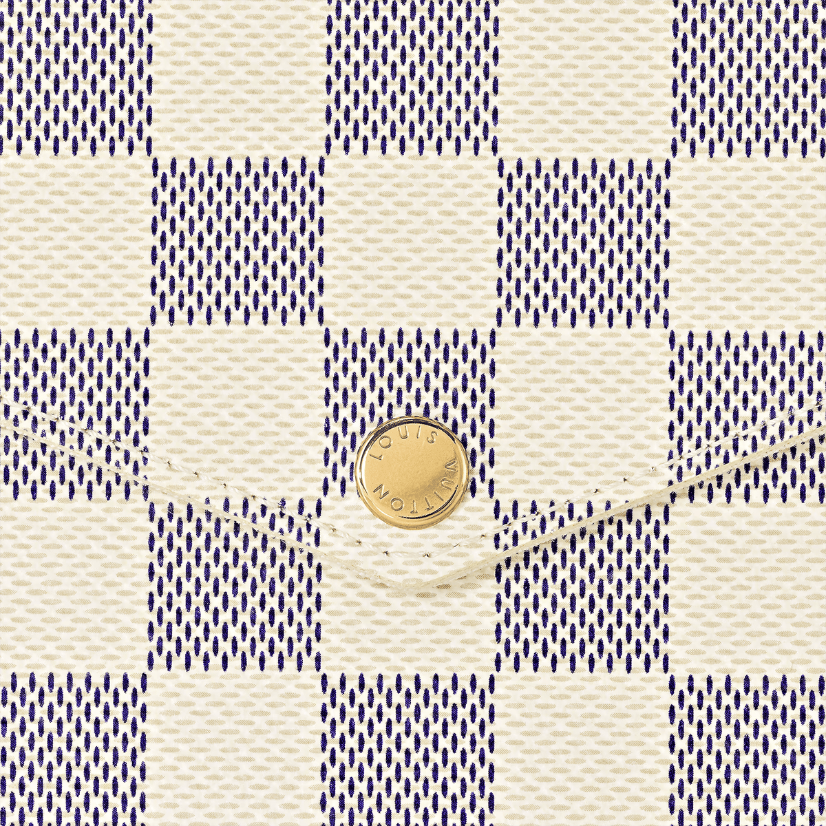 Pochette Félicie Damier Azur Coated Canvas Gold-Toned Hardware