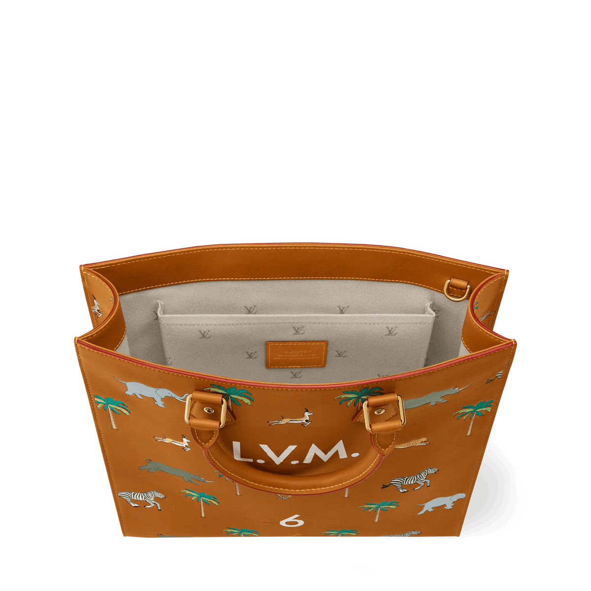 Men's Sac Plat Calf Leather Tan