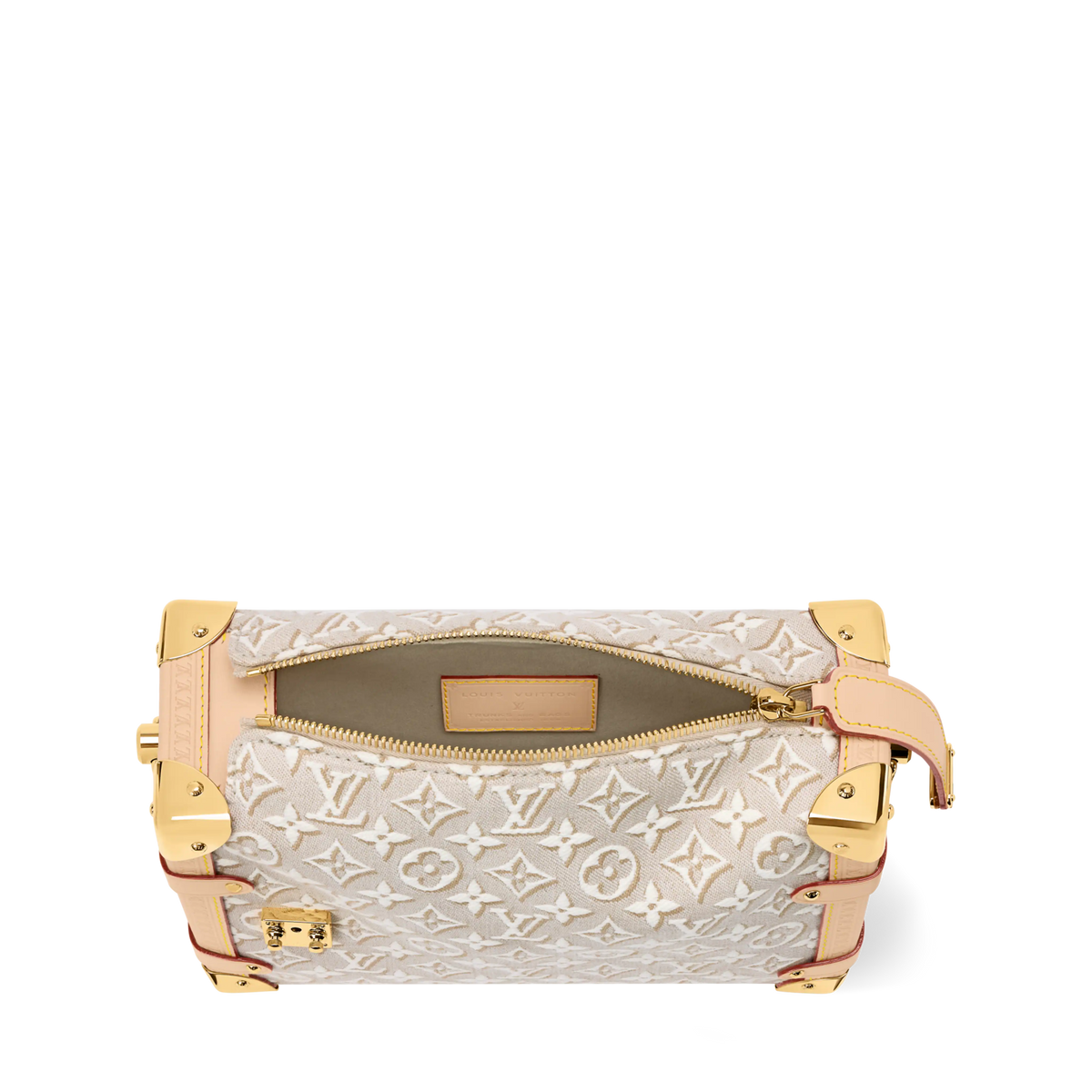 Side Trunk MM Monogram Emblème Jacquard Canvas Peuplier Gold-Toned Hardware