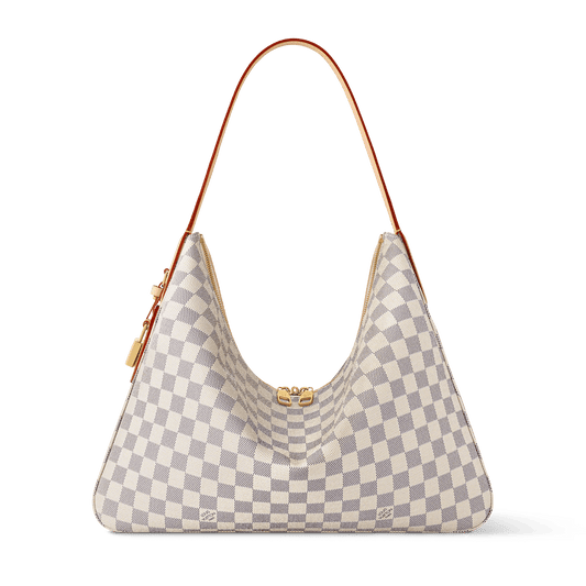Women's Slouchy MM Damier Azur Coated Canvas Tote N00126