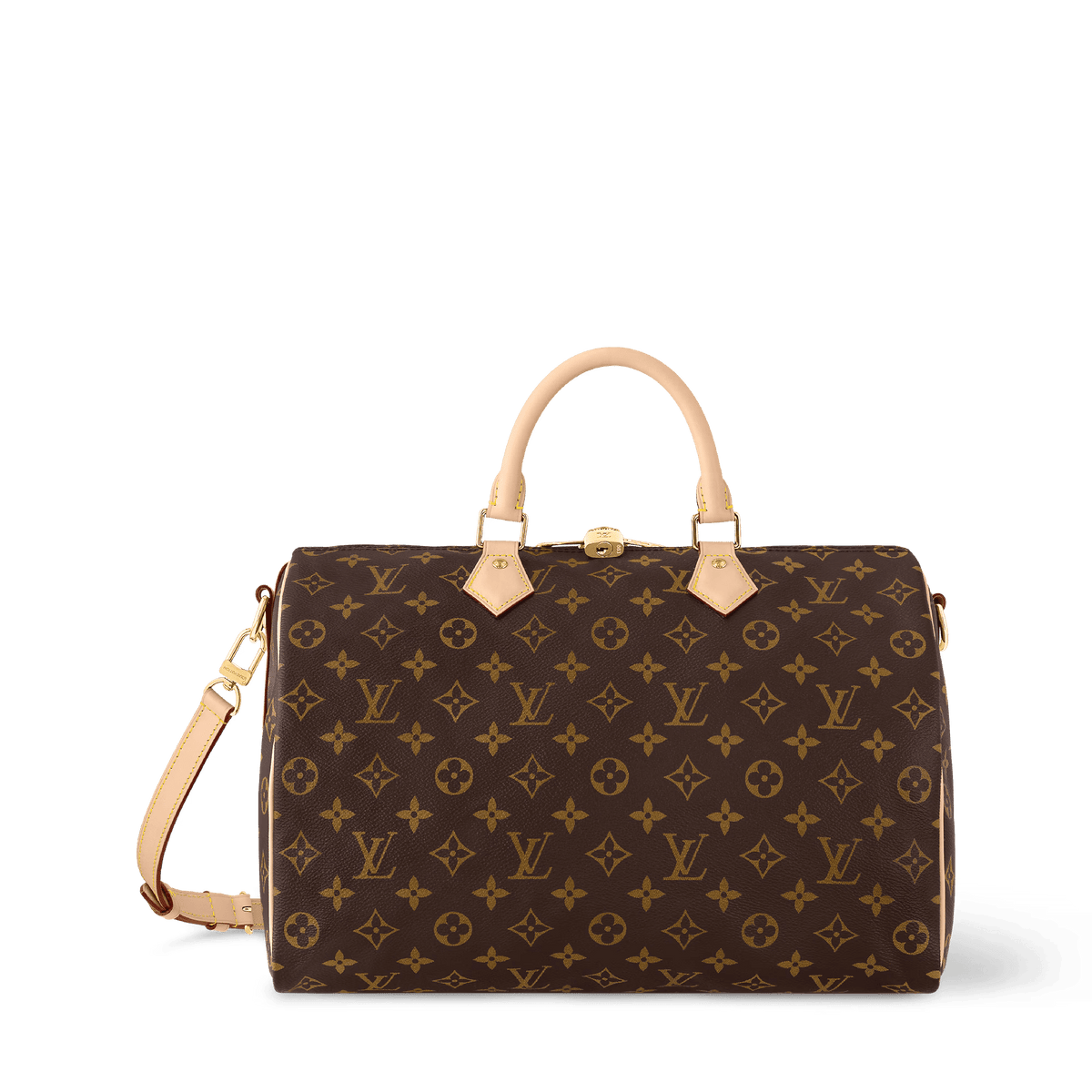 Speedy Bandoulière 35 Monogram Coated Canvas Gold-Toned Hardware