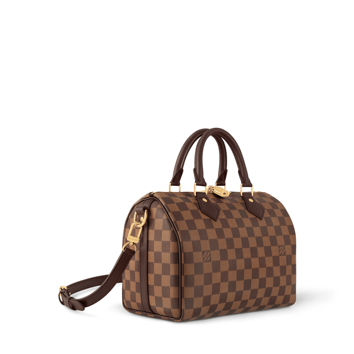 Women's Speedy Bandoulière 25 Damier Ebene Dark Chocolate Shoulder Bag