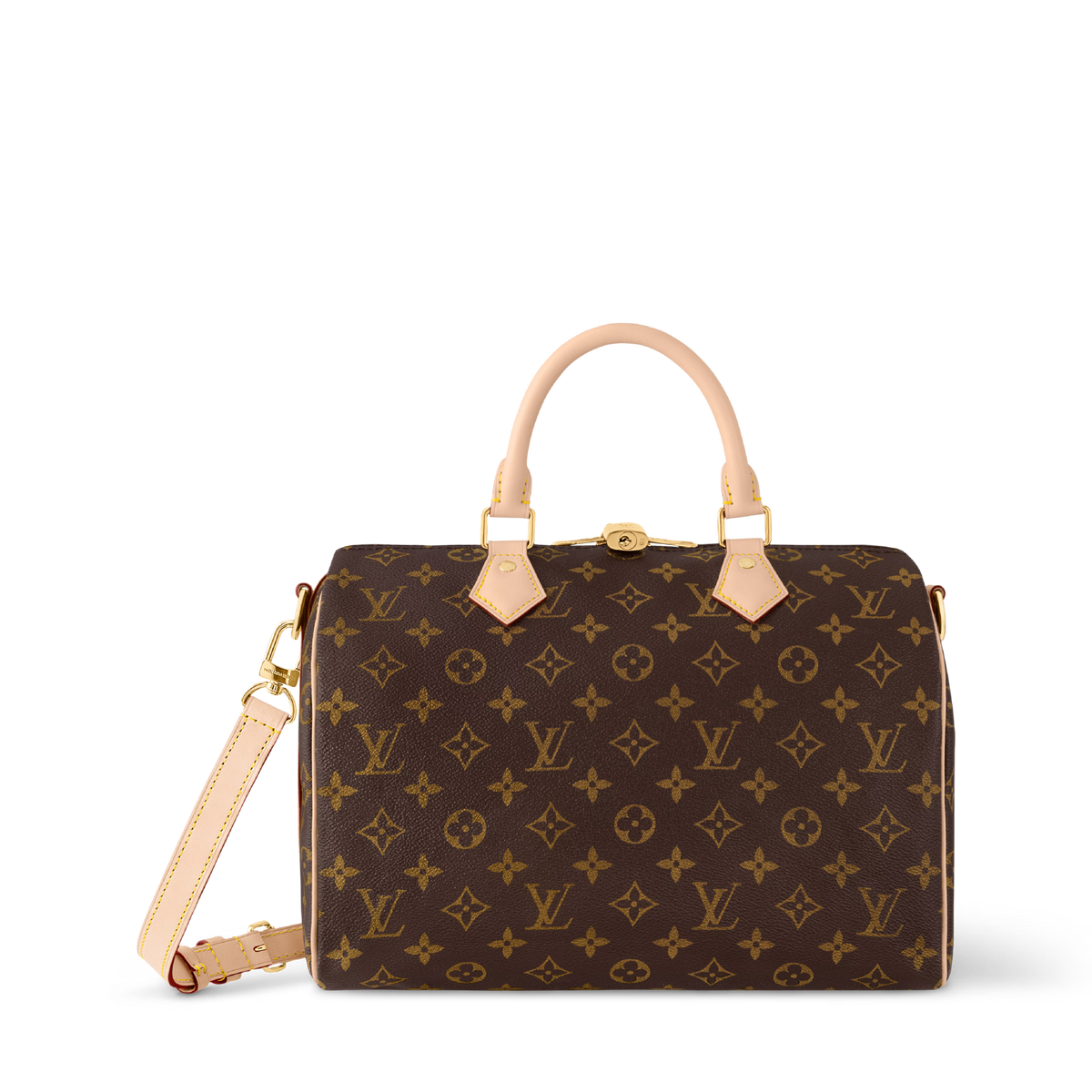 Speedy Bandoulière 30 Monogram Coated Canvas Gold-Toned Hardware