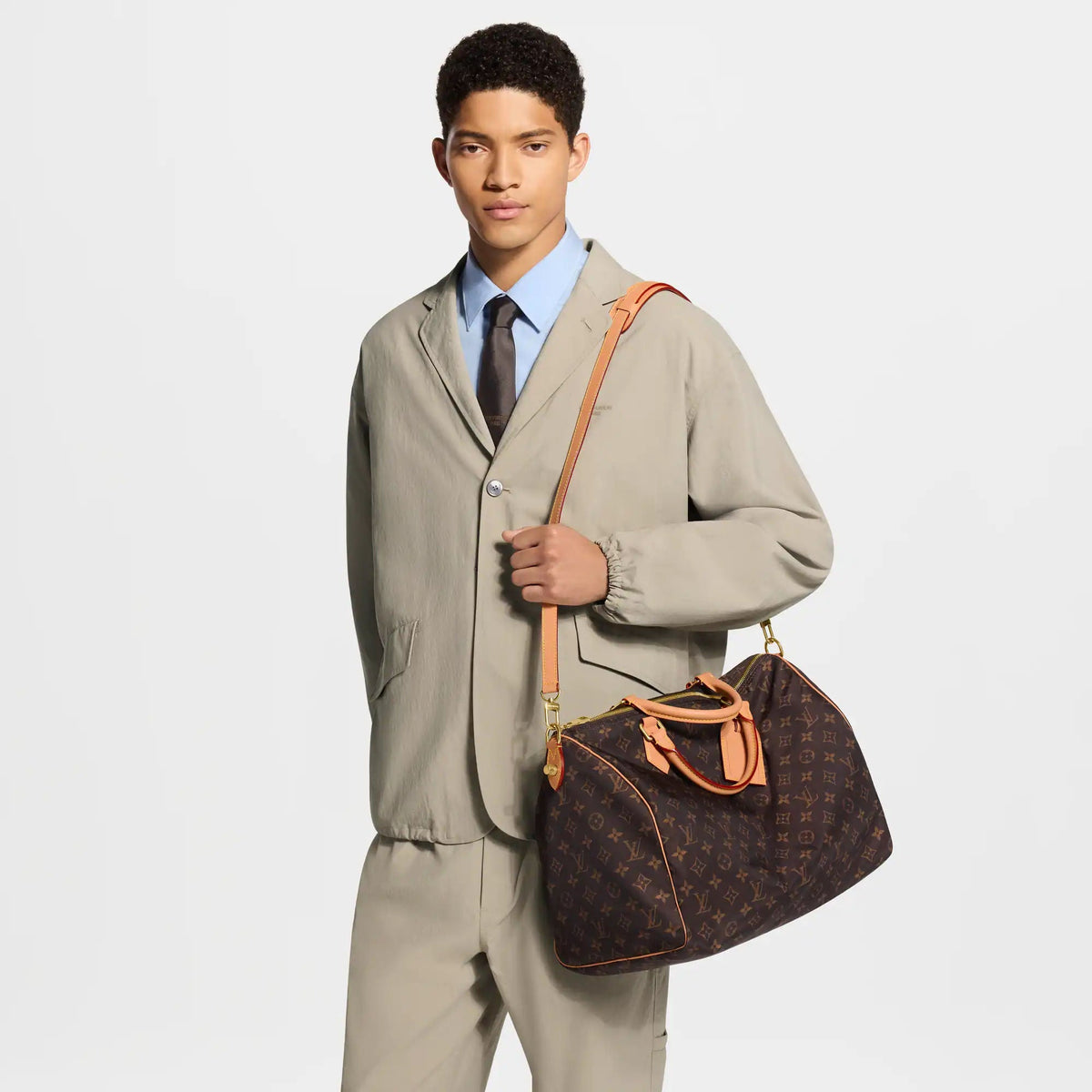 Men's Speedy 40 Bandoulière MM Silk Tech Tote