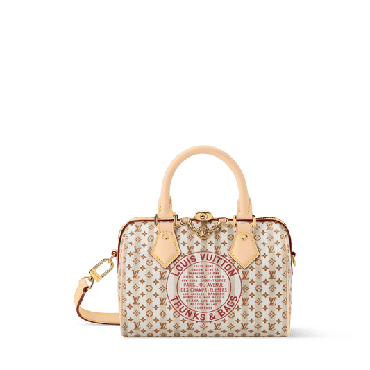 Women's Speedy Bandoulière 20 Stamp Nude Rose Monogram Canvas Handbag M29459