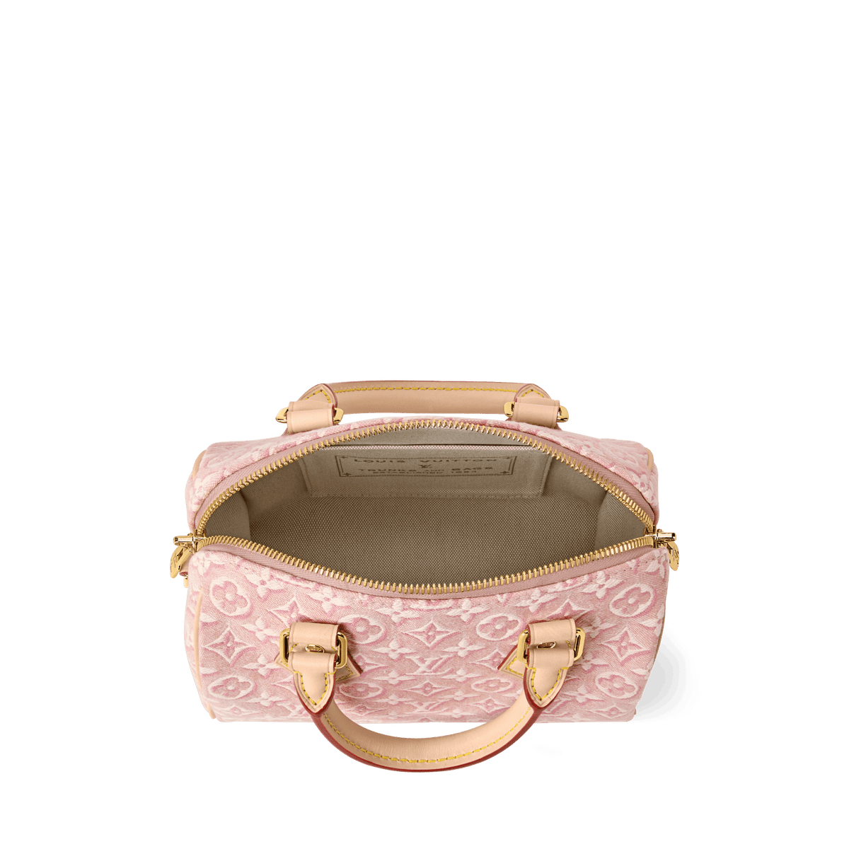 Women's Speedy Bandoulière 20 Monogram Emblème Rose Ruban Bag