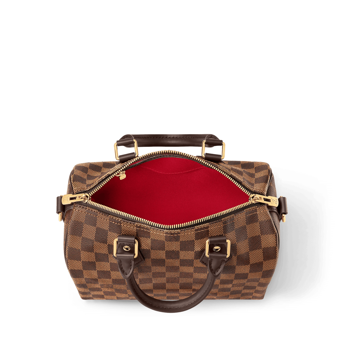 Women's Speedy Bandoulière 25 Damier Ebene Dark Chocolate Shoulder Bag
