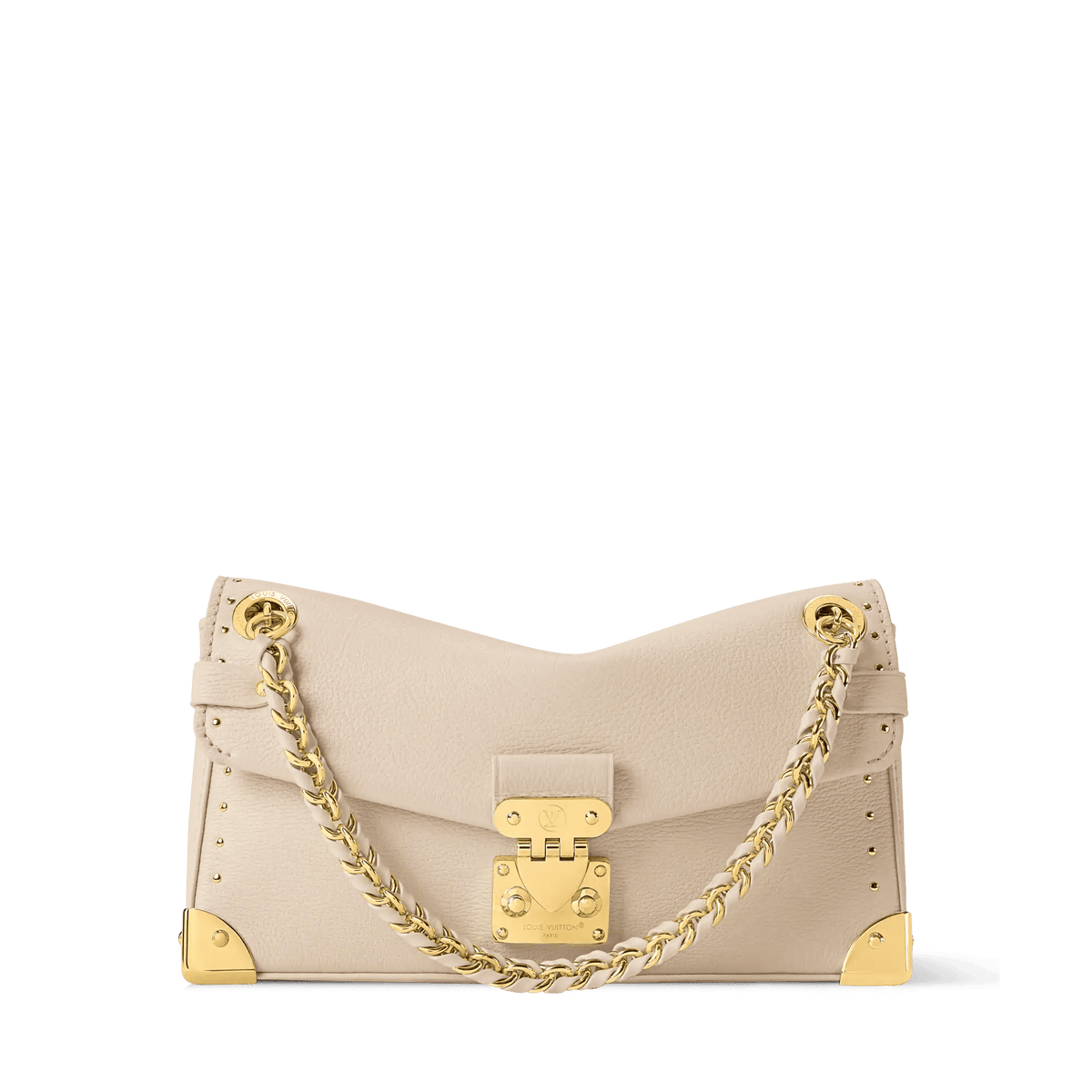 Women's Trunkie East-West Calfskin Leather Almond Baguette Bag - JC