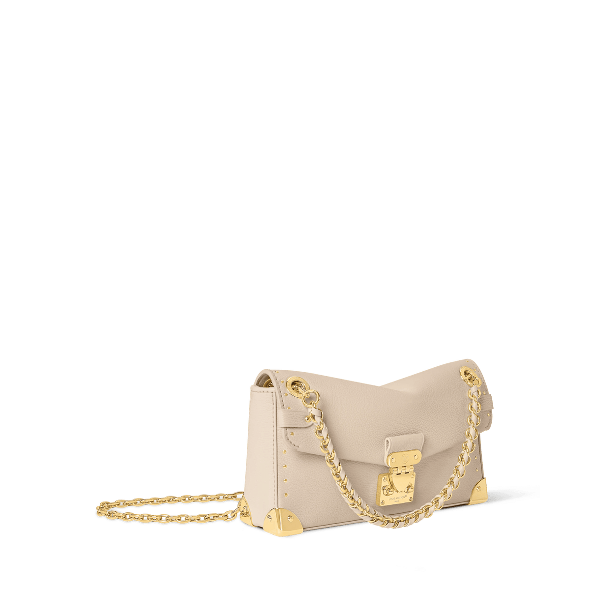 Women's Trunkie East-West Calfskin Leather Almond Baguette Bag - JC