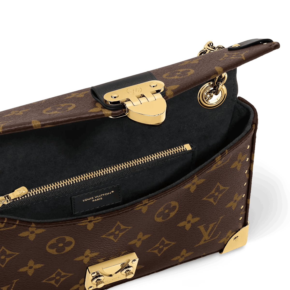 Women's Trunkie East West Monogram Canvas Baguette Bag