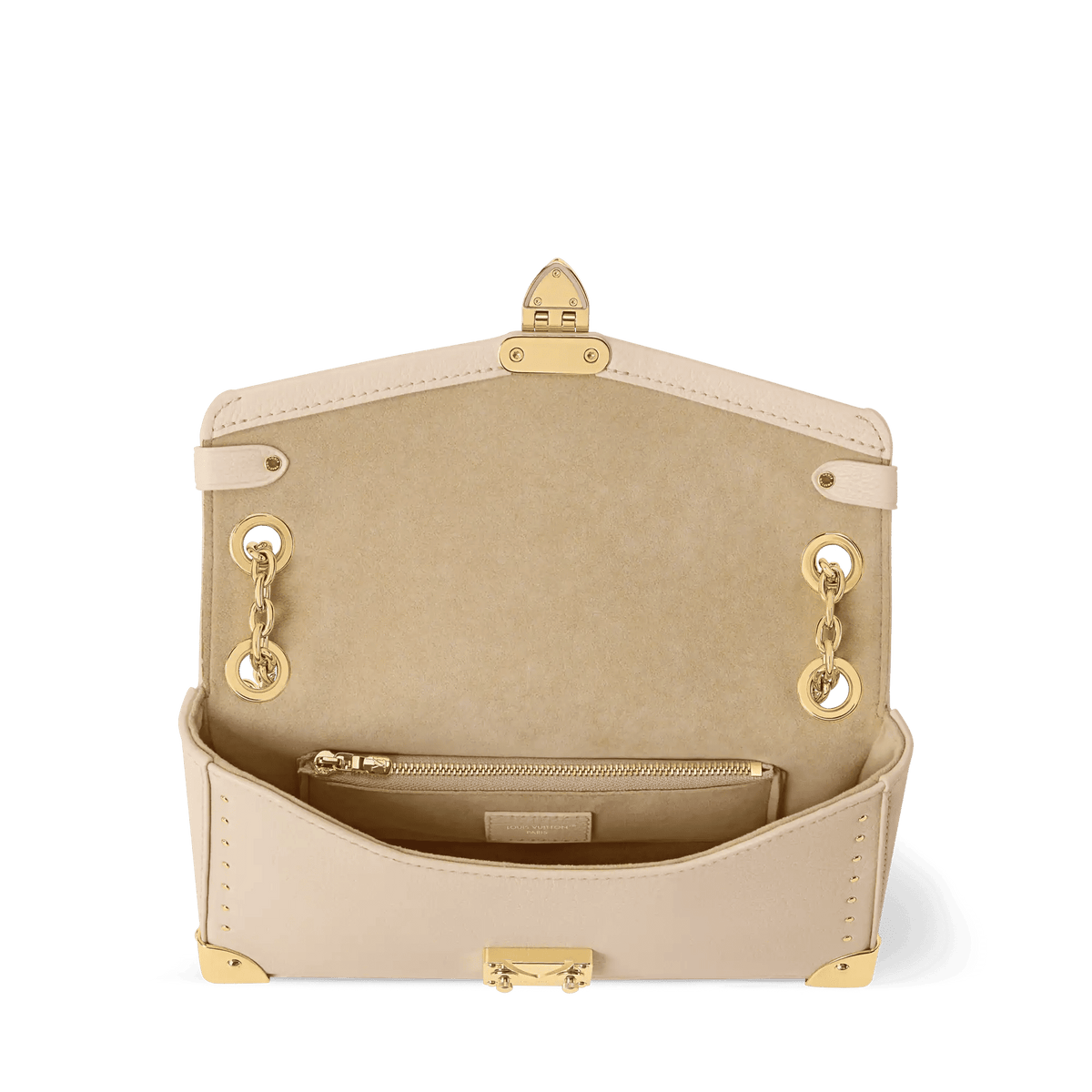 Women's Trunkie East-West Calfskin Leather Almond Baguette Bag - JC