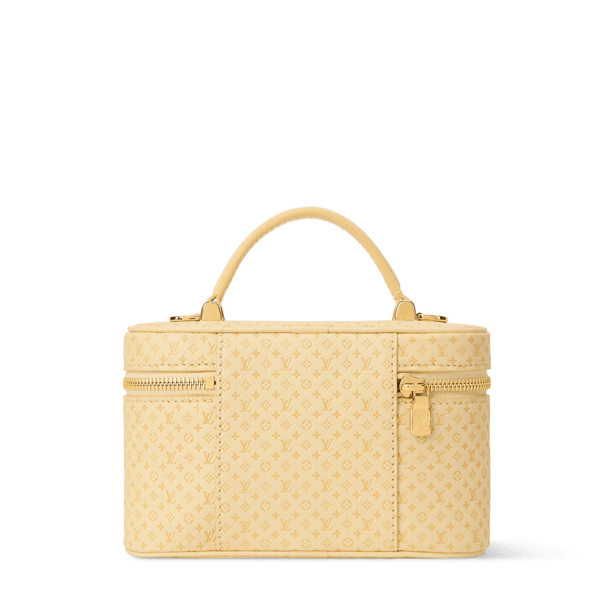 Vanity Chain Pouch Banana Calfskin Leather Gold-Toned Hardware