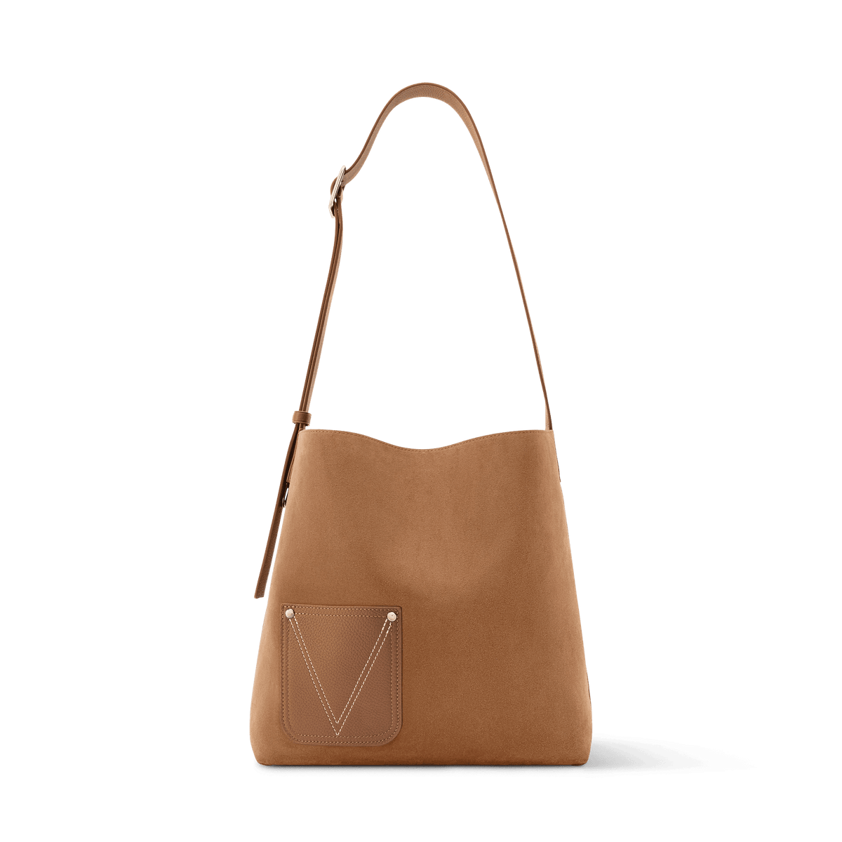 Men's Verso Hobo LV Touch Calfskin Leather Tan