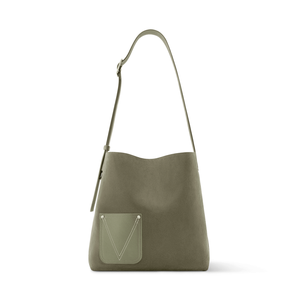 Men's Verso Hobo LV Touch Calfskin Khaki