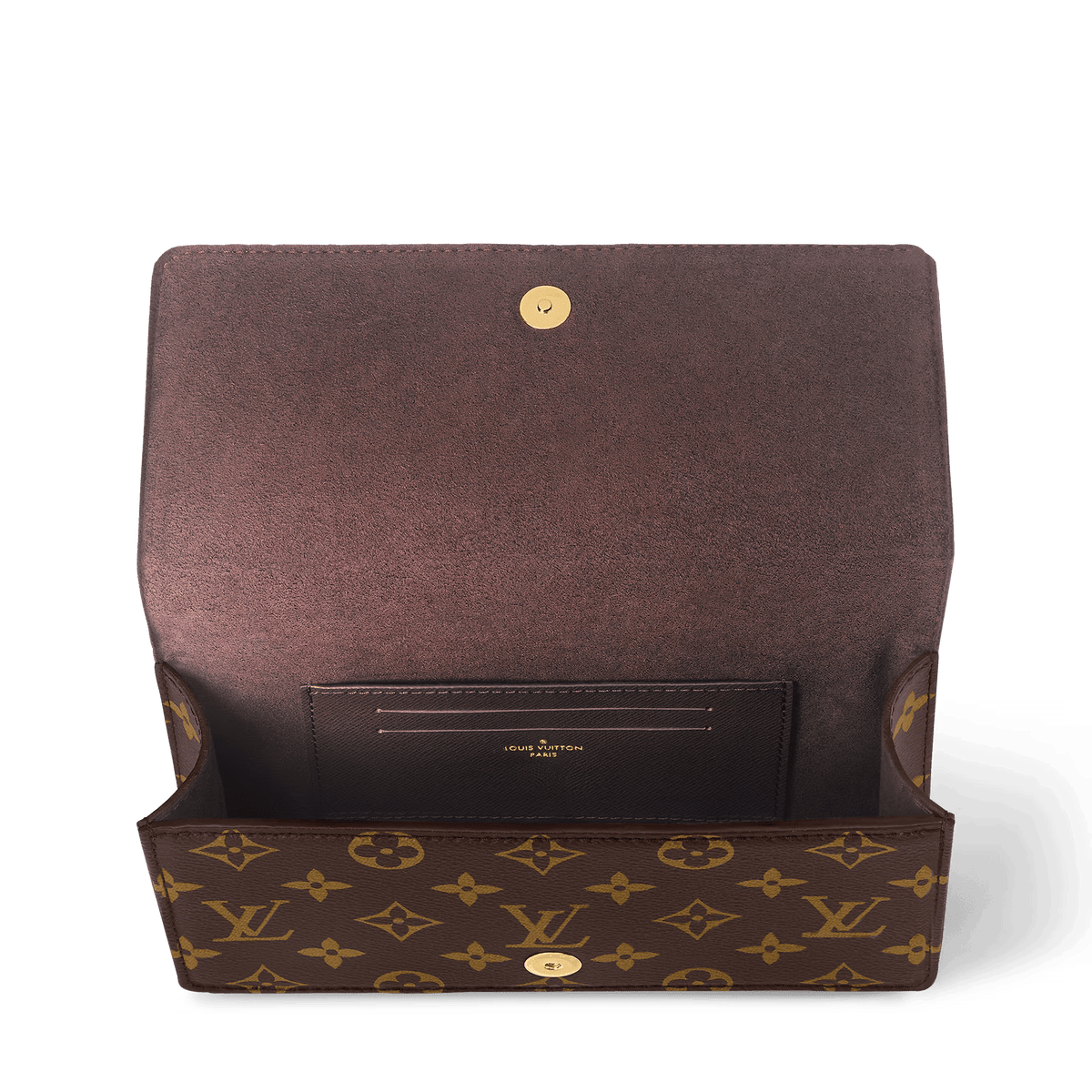 Wallet On Chain Lily Monogram Coated Canvas Gold-Color Hardware