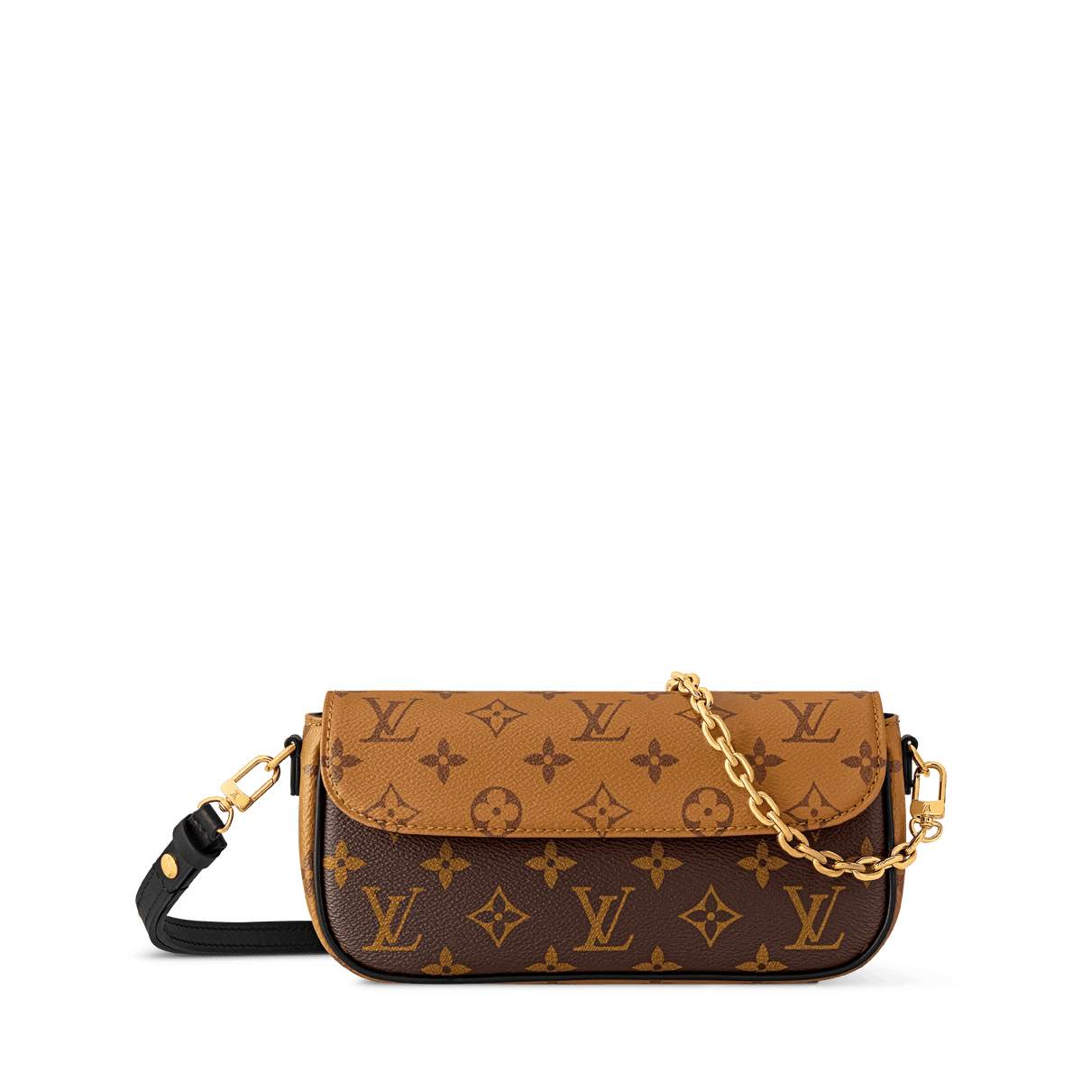 Women's Wallet On Chain Ivy Monogram Reverse Canvas Chain Wallet