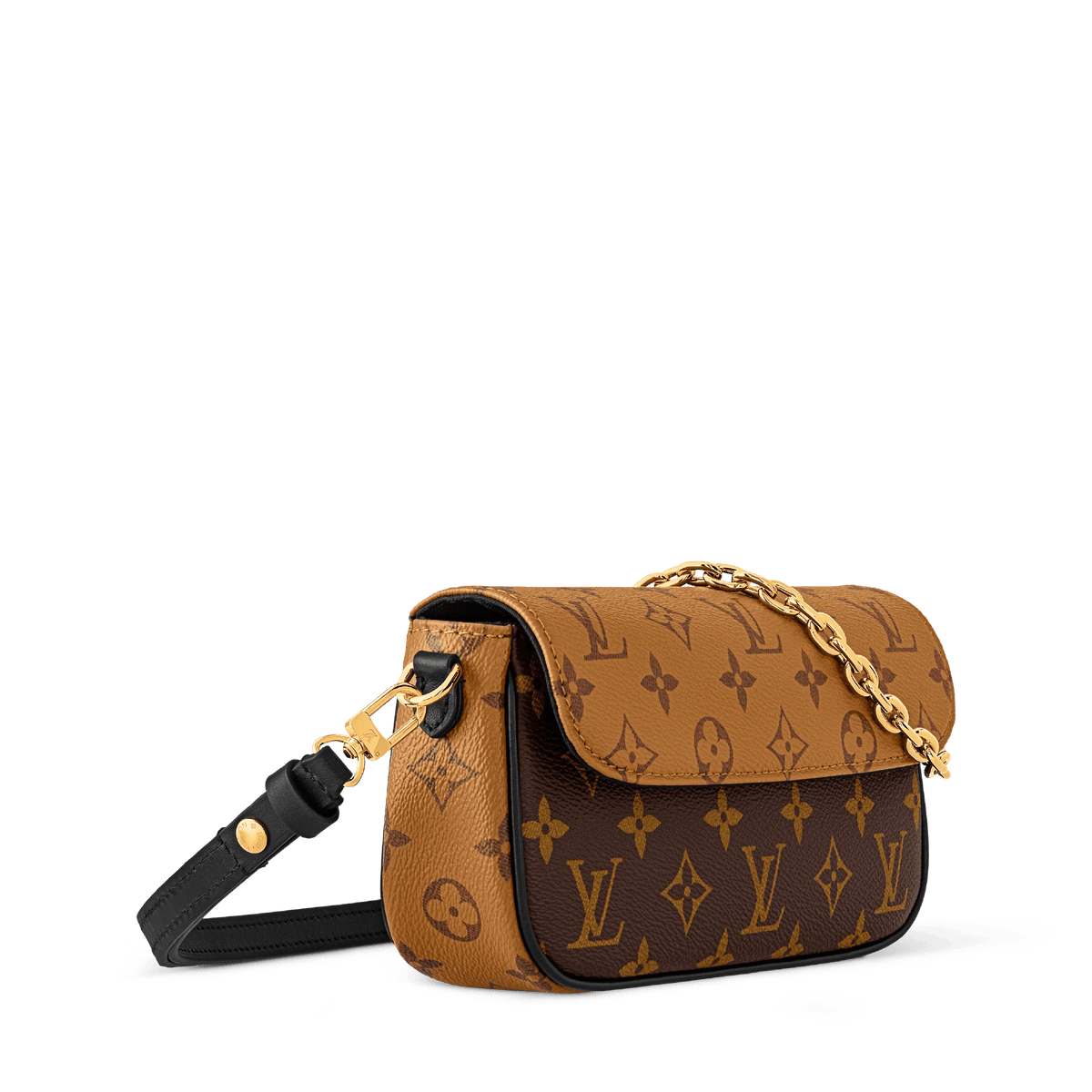 Women's Wallet On Chain Ivy Monogram Reverse Canvas Chain Wallet