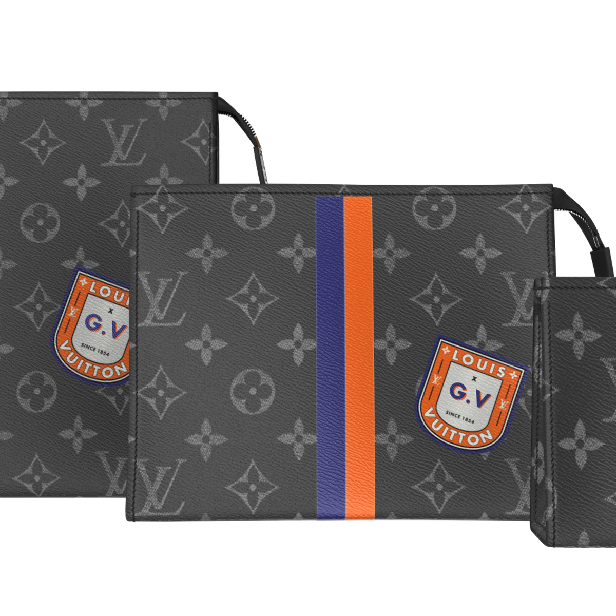 Trio Toilet Pouch Mon Monogram P01957